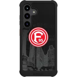 Nivocase Hülle für Samsung Galaxy S24 Stossfeste Handyhülle NIVOmax Case Schwarz Fortuna Düsseldorf Logo (Samsung Galaxy S24), Smartphone Hülle, Schwarz