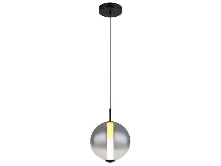 LED-Hängeleuchte Lacy Grau Schwarz Weiß D: 25 cm