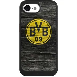 Nivocase Hülle für Apple iPhone 17e Handyhülle NIVOcore Case Schwarz BVB Borussia Dortmund Holzoptik (Apple iPhone 17e), Smartphone Hülle, Schwarz