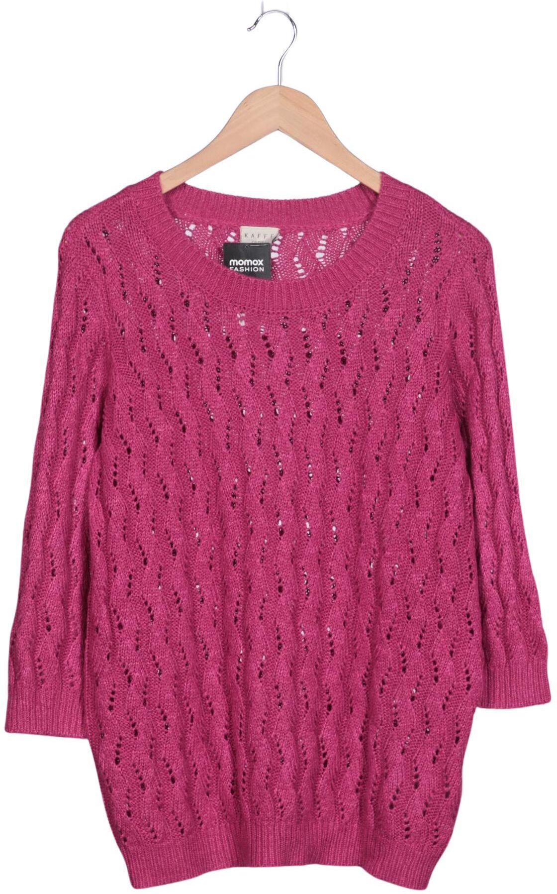 Kaffe Curve Damen Pullover, Pink, Gr. M, Baumwolle / Synthetik - Second Hand