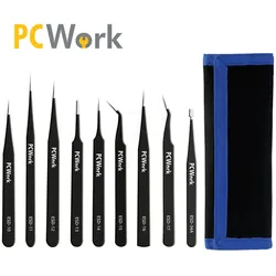 PCW 08G - Pinzettenset, ESD-sicher, 9-teilig, Edelstahl