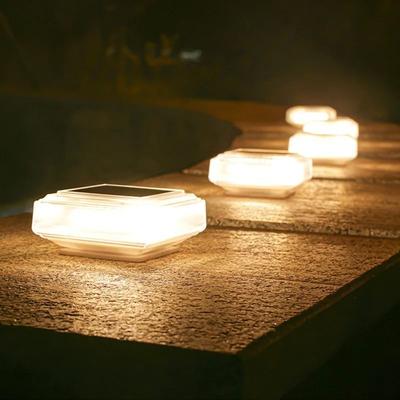 Uplift Essentials 30 LED Solar Post Cap Light Waterproof Pillar Lamp With Warm Glow For Fence Deck And Garden Decor 30 LED Solar Post Cap Light Waterproof Pillar Lamp With Warm Glow For Fence Deck And Garden Decor