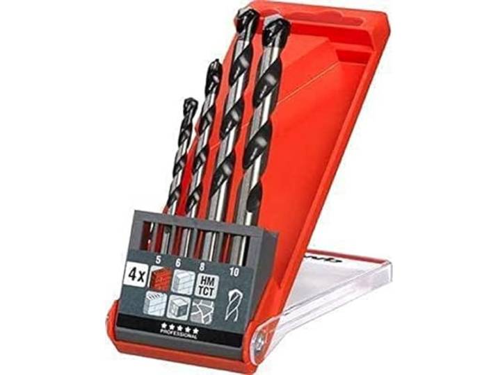 kwb Rocker Betonboor- en steenboorset – boorset, 5 mm – 10 mm, 4-delig, spiraalboor