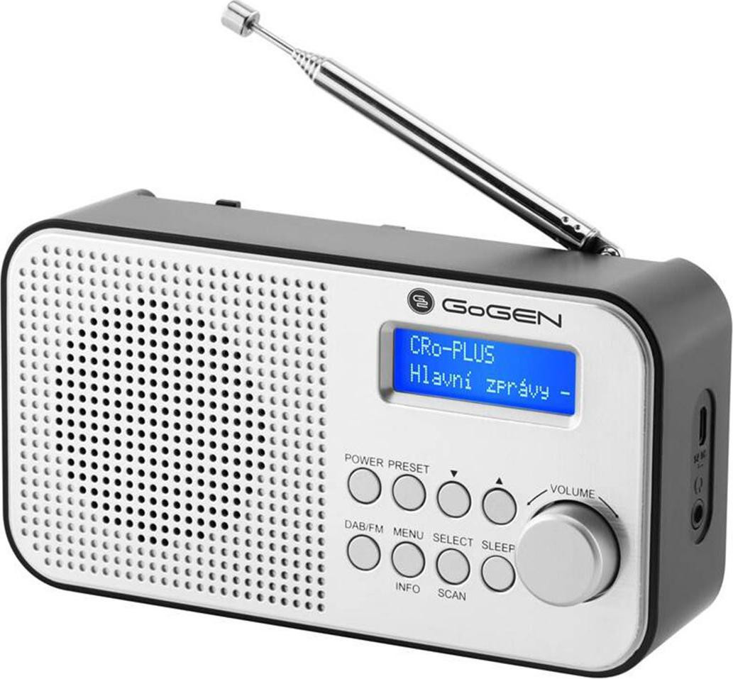 GoGen DAB 300 N Radio met DAB+ - Zilver