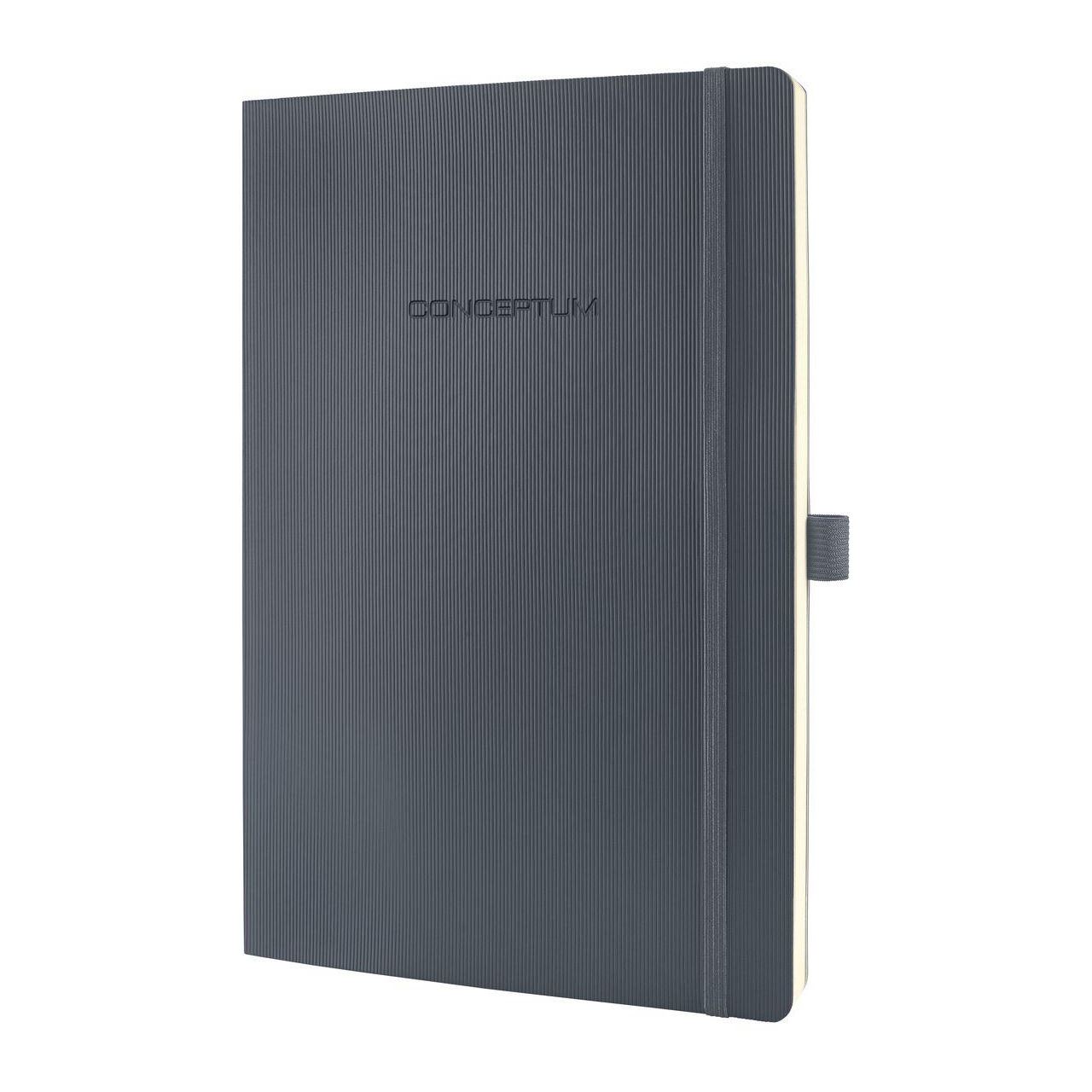 SIGEL Notizbuch CONCEPTUM ca. DIN A4 kariert, dunkelgrau Softcover 194 Seiten