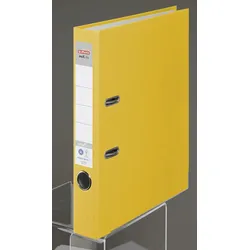herlitz Ordner Rückenbreite 5 cm DIN A4 Karton gelb