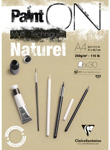 Clairefontaine Painton Tegneblok   Naturel   A4