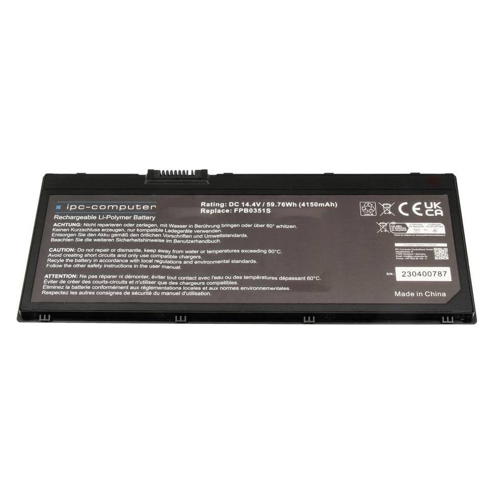 IPC ipc-computer Notebook-Akku Akku FPB0351S REPLACE 14.40 V 4150 mAh IPC-Computer (4150 mAh) (FPB0351S REPLACE)