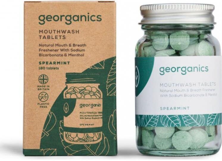 Georganics Mouthwash Tablets Spearmint 180comp