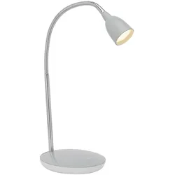 BRILLIANT Lampe Anthony LED Tischleuchte titan   1x 2.4W LED integriert, (200lm, 3000K)   Mit Druckschalter an der Basis