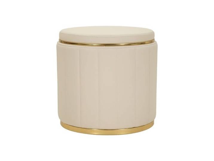 Pouf Coffre Design  London  46cm Beige