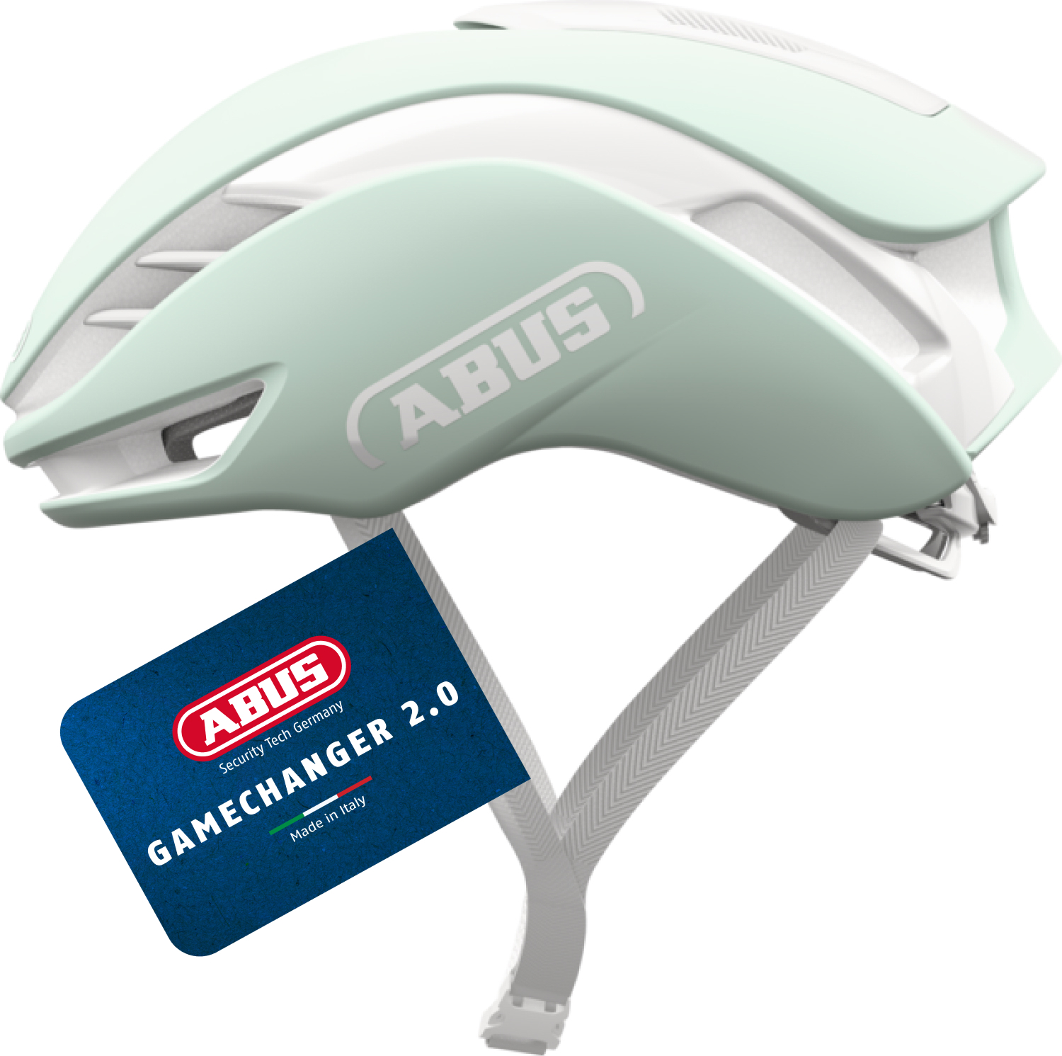 ABUS Rennradhelm GameChanger 2.0 - High Performance Aerohelm mit optimierter Aerodynamik und Belüftung - für Damen und Herren - Pure Mint, Größe S (51-55 cm)