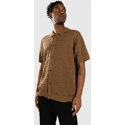 Anerkjendt Aksamuel Cardigan Knit Hemd teak Gr. M