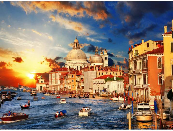 Fototapete PAPERMOON Venice Sunset , bunt, B:1,5m L:1,11m, Vlies, Tapeten, Fototapete