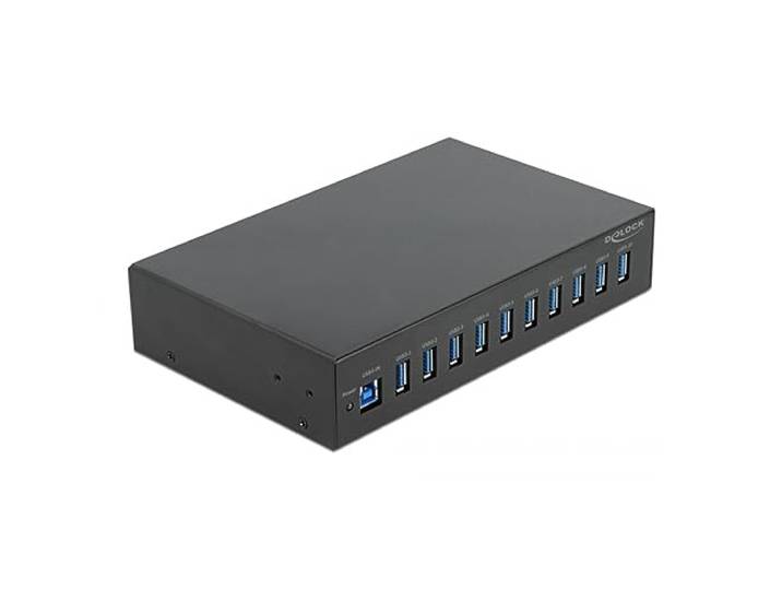 Delock 10 inch industriële hub 10 x USB 3.2 Gen 1 type A