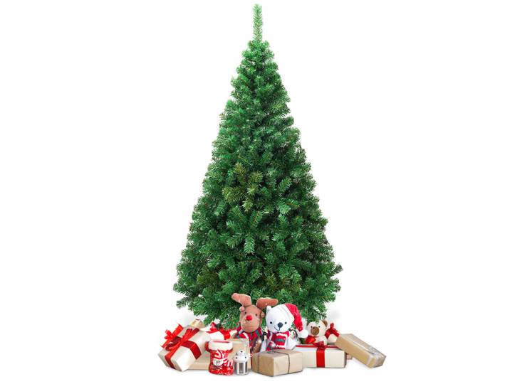 150 cm Kerstboom Kunstsparrenboom Kerstboom met Metalen Standaard Groen