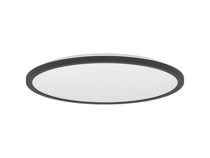 Eglo Deckenlampe Rovito-R Schwarz Kunststoff 2900 lm Dimmbar B 50 cm - LED - Deckenlampe- LED Energiesparlampe