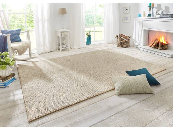 Tapis en laine Wolly Blanc/Crème 80 x 150cm Polaire
