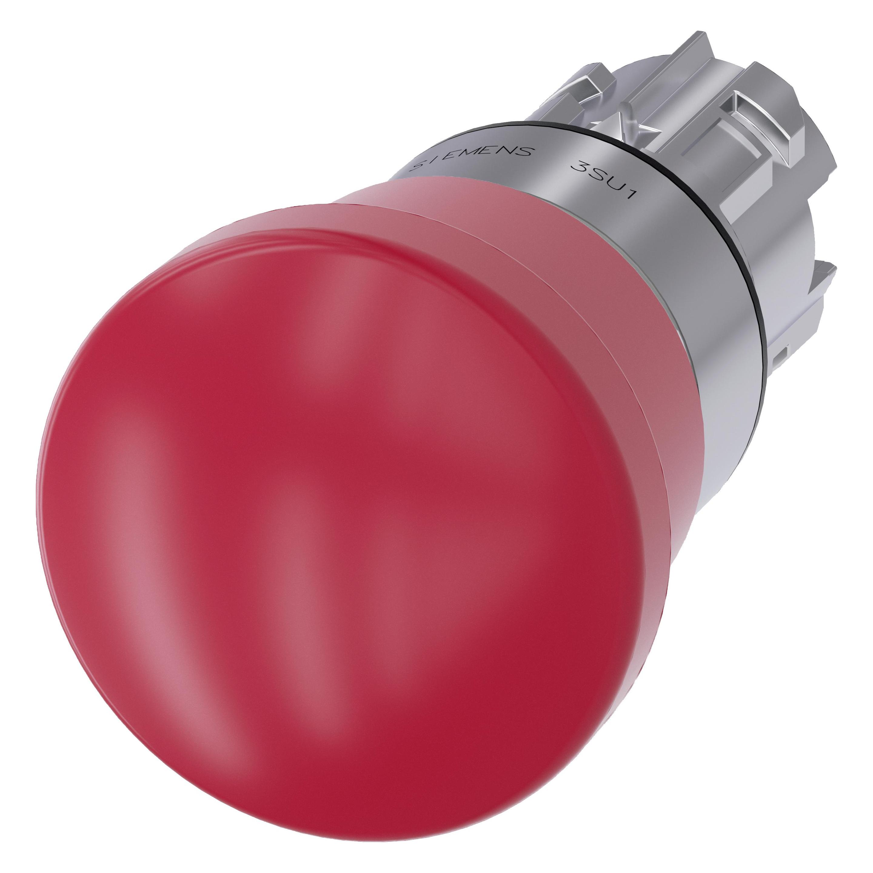 Siemens Emergency stop pushbutton, 22mm red (3SU1050-1HA20-0AA0)