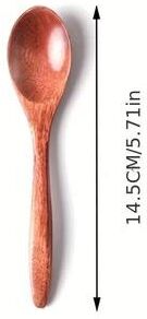 Uplifted Finds Wooden Tea Spoon Set Long Coffee And Dessert Spoons 1 Pc