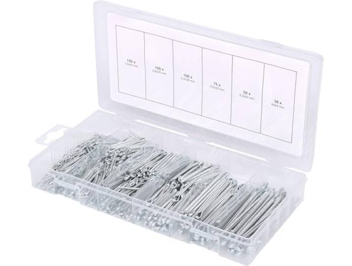 KS Tools 970.0080 Assortiment splitpennen, 1,6x25,4mm-4,0x63,5mm, 555-dlg