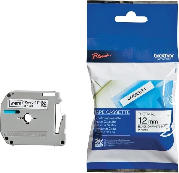 Brother Labelling Tape - 12Mm (MK-231BZ)