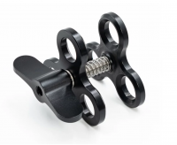 Divevolk Dreier Klemmschelle - Klammer - Triple Ball Joint Clamp