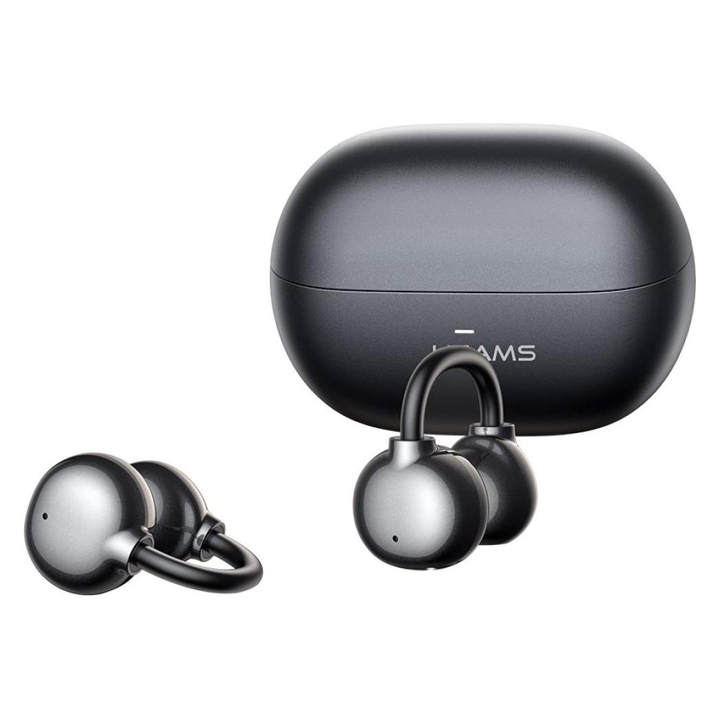 Usams Earphones Bluetooth Echo R02 Clip-on wireless grey (7 h, Kabellos) (BHR0201)