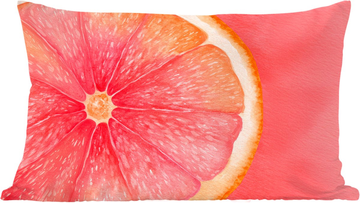 PillowMonkey Sierenkussen Grapefruit Roze B/D/H: 50 x 30 cm