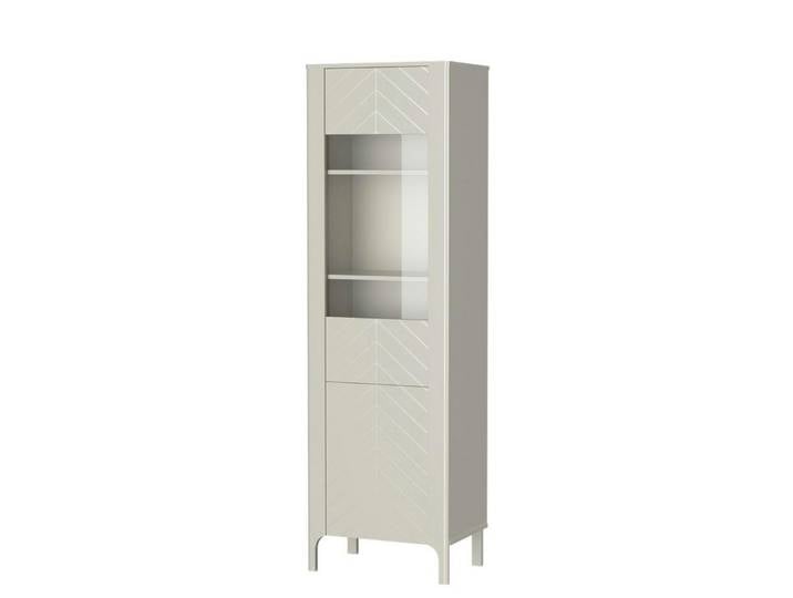 Compleo Vitrine schmal, Kaschmir oder Schwarz PLAYAS Elegant design