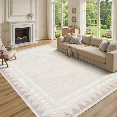 Garvee Graphic Modern Border Geometric Area Rug