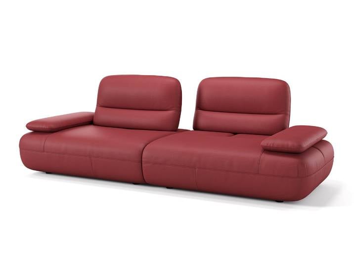 Designer Sofa DUBAI Designsofa Ledersofa mit Sitztiefenverstellung