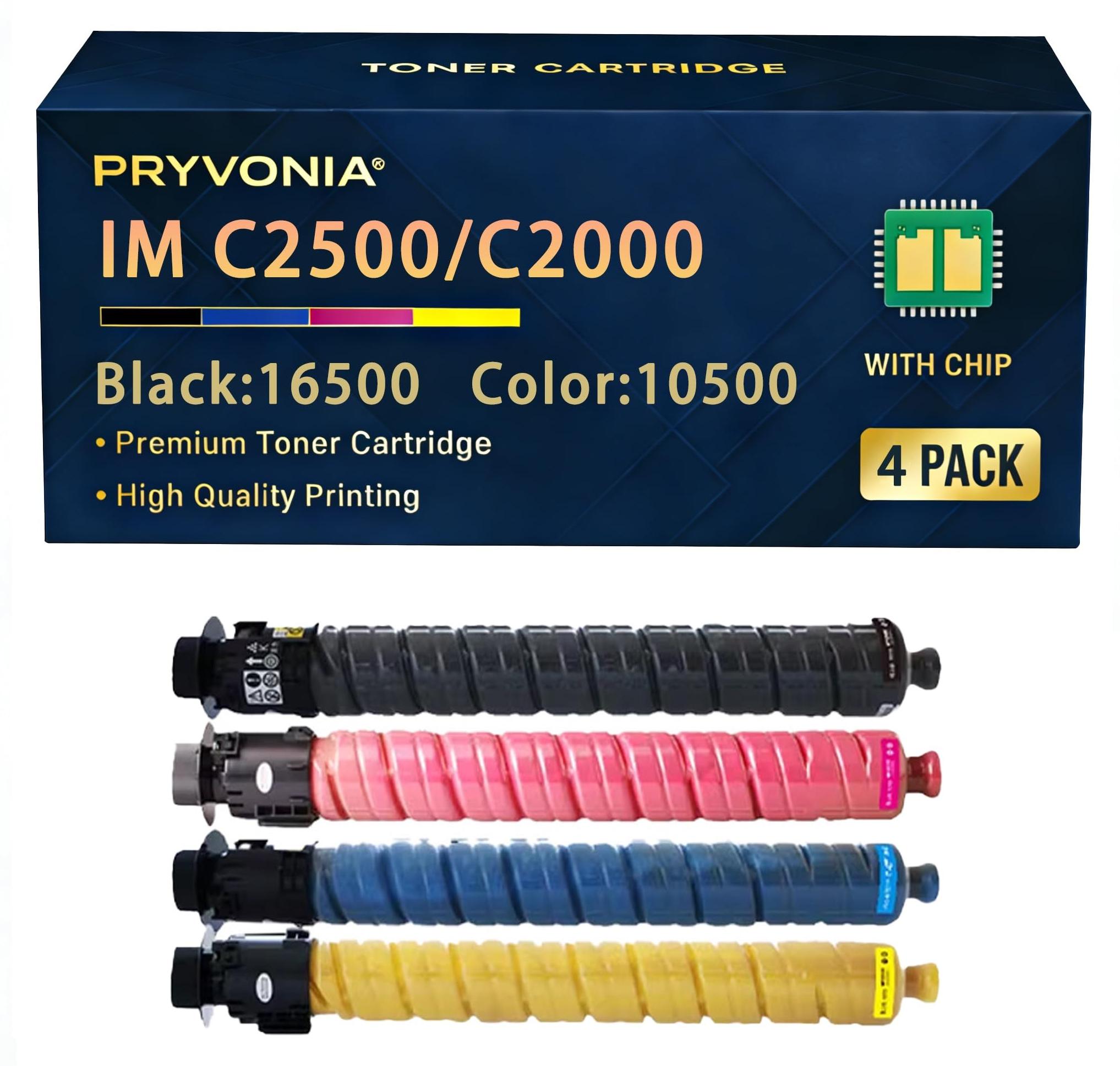 Tonerkartuschen für Ricoh IM C2500/C2000, 4er-Pack, Schwarz/Cyan/Magenta/Gelb