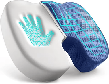 Inspire Essentials Ergonomic Memory Foam Seat Cushion For Office And Home Comfort blue 2