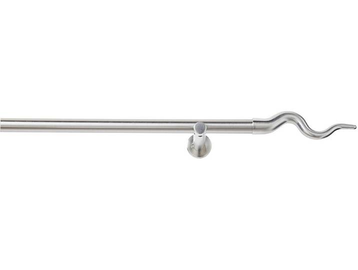 Vorhangstange GOOD LIFE Sepa Gr. 3, silber (edelstahlfarben), L:160cm Ø:20mm, Metall, Gardinenstangen, Vorhangstange