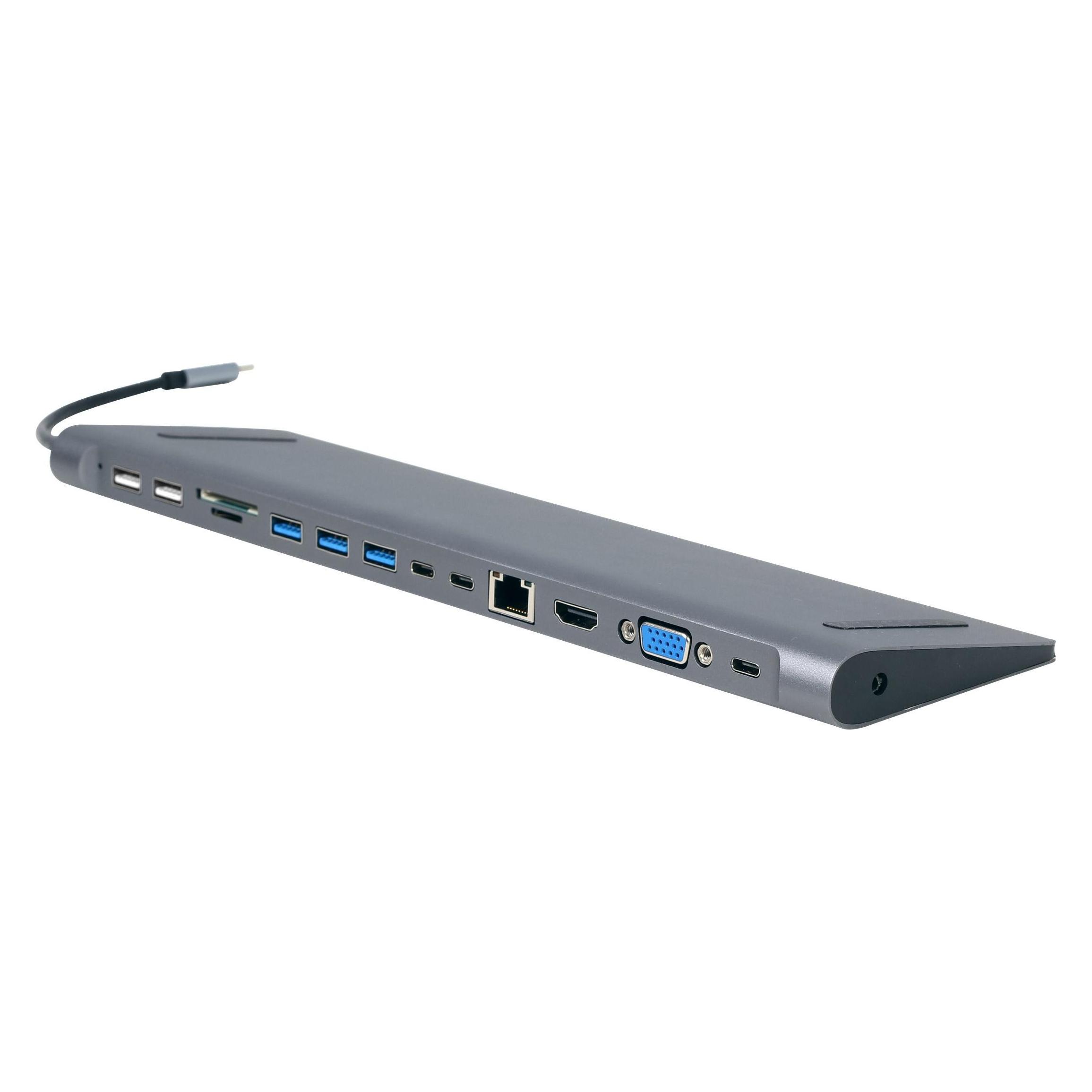 Gembird Multiport (USB-C, 12 Ports) (A-CM-COMBO9-01)