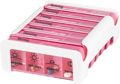 WEPA Apothekenbedarf GmbH & Co KG ANABOX Compact 7 Tage Wochendosierer pink/weiß 1 St 14165710
