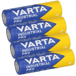 4x VARTA Industrial Pro AA LR6 1,5V Alkaline – Mignon 4006