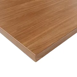 Bisley Tischplatte 140x60 cm in Walnuss, Schreibtischplatte aus Holz, Holzplatte, Spanplatte kratzfest beschichtet mit ABS-Kante für DIY Homeoffice
