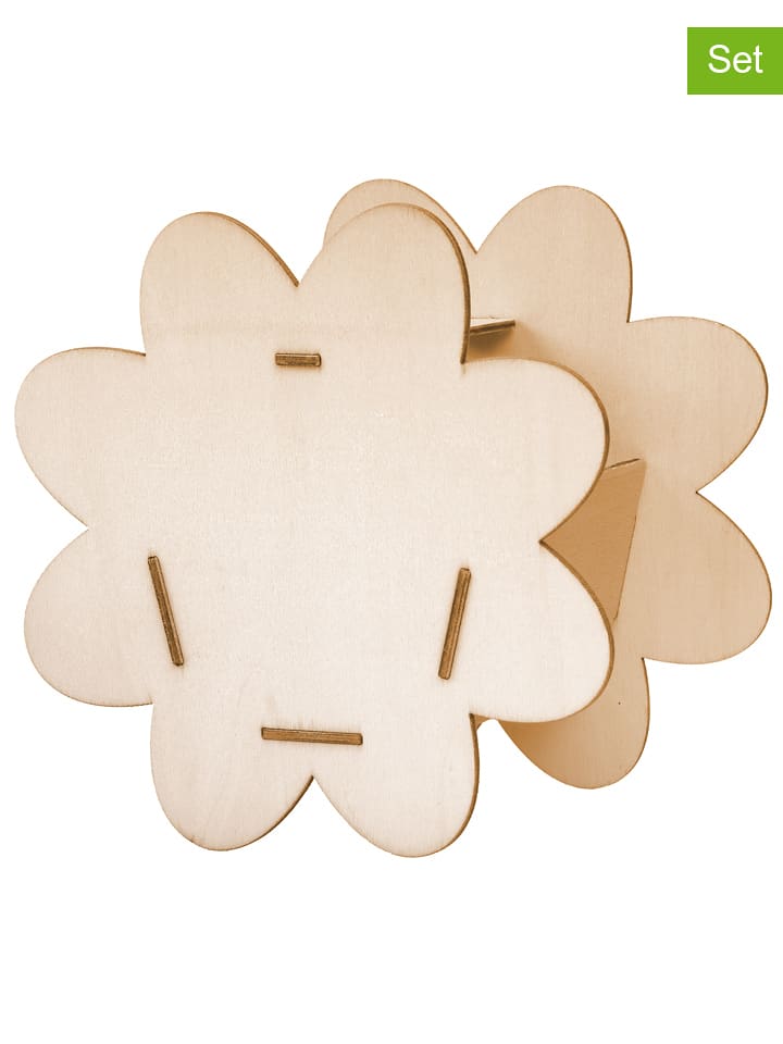 SUNNYSUE 6er-Set: Bausätze "Holzkörbchen Blume" - ab 3 Jahren - onesize