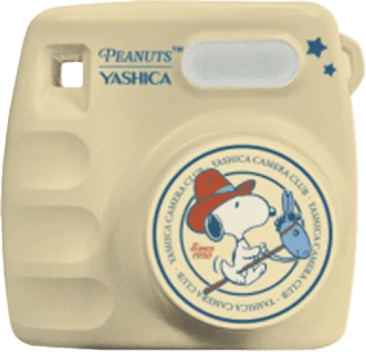 YASHICA x Peanuts Mini Digital Camera Cream