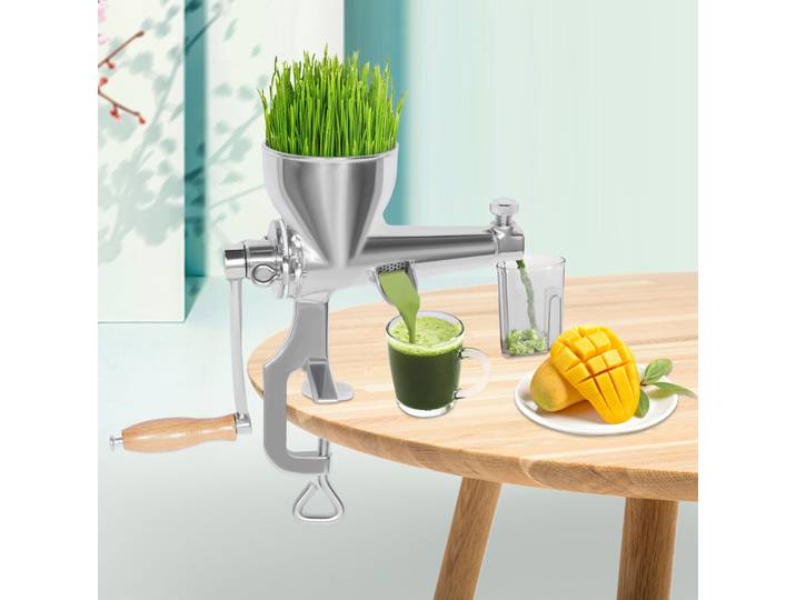 Presse-agrumes manuel, presse-fruits et légumes en acier inoxydable 304, pour herbe de blé, oranges, raisins, 20*32cm