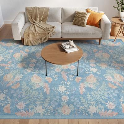 Nourison Botanical Washables Indoor only Floral Patterned Area Rug