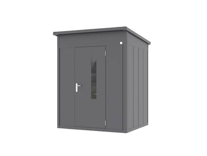 GFP Primeyard Tuinschuur metalen 180x158x231 cm tuinhuis antraciet
