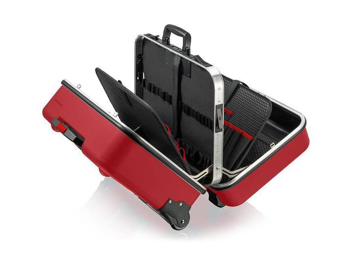 Werkzeugkoffer KNIPEX BIG Twin Move RED, Elektro, leer , rot, B:52cm H:43,5cm T:29cm, ABS-Kunststoff, Aufbewahrungsboxen, Werkzeugkoffer