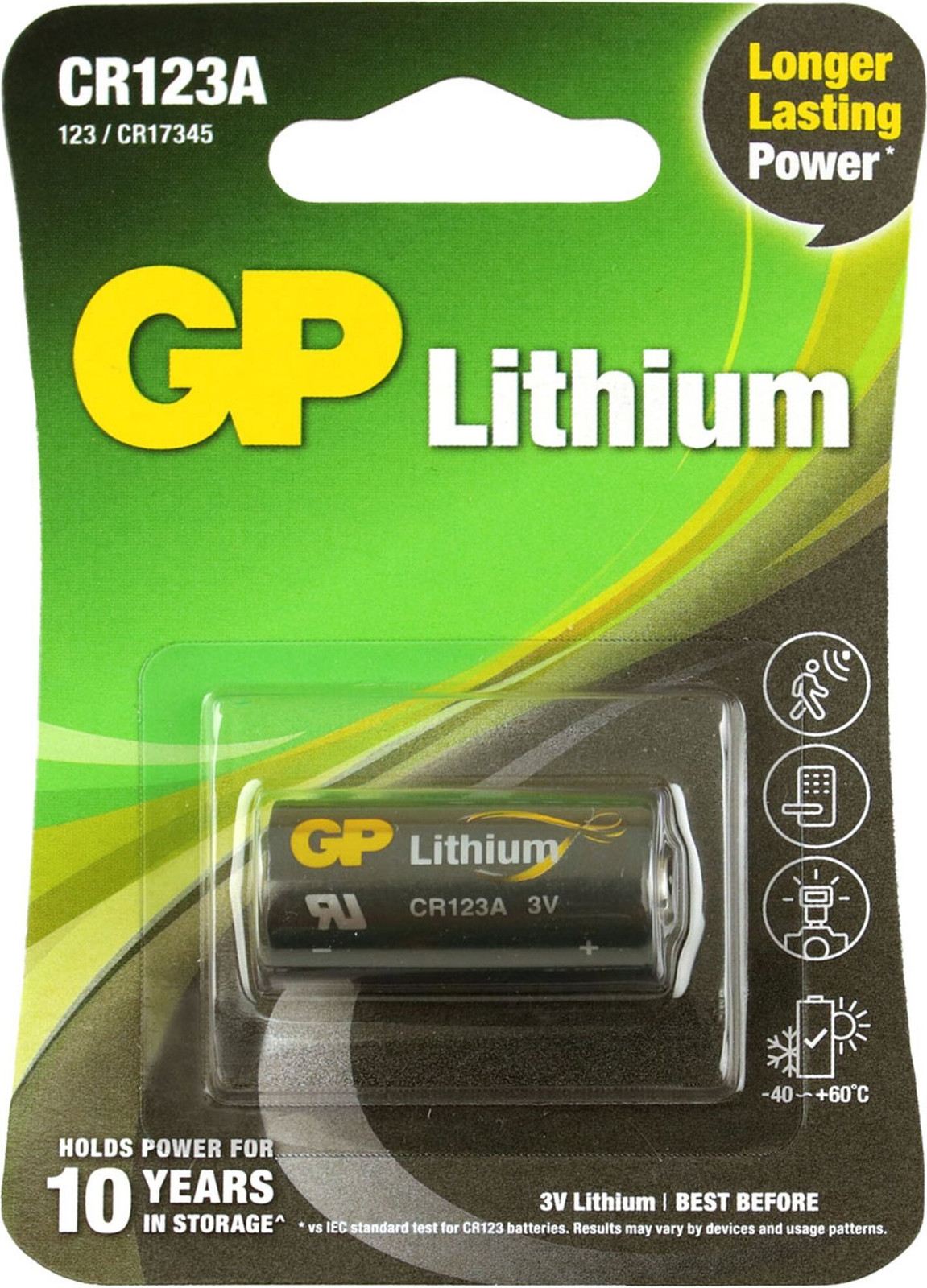 GP Batteries Lithiumbatterij CR123A, 1 stuk