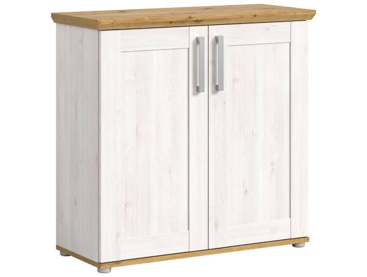 Mid.you Kommode, Sibiu Lärche Nachbildung, Kunststoff, 2 Fächer, 95x92x39 cm, FSC Mix, Wohnzimmer, Kommoden & Sideboards, Kommoden