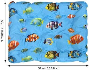 Fusion Finds Pet Cooling Mat Self Cooling Gel Pad For Dogs & Cats Portable Leak Proof Summer Cooling Bed a3