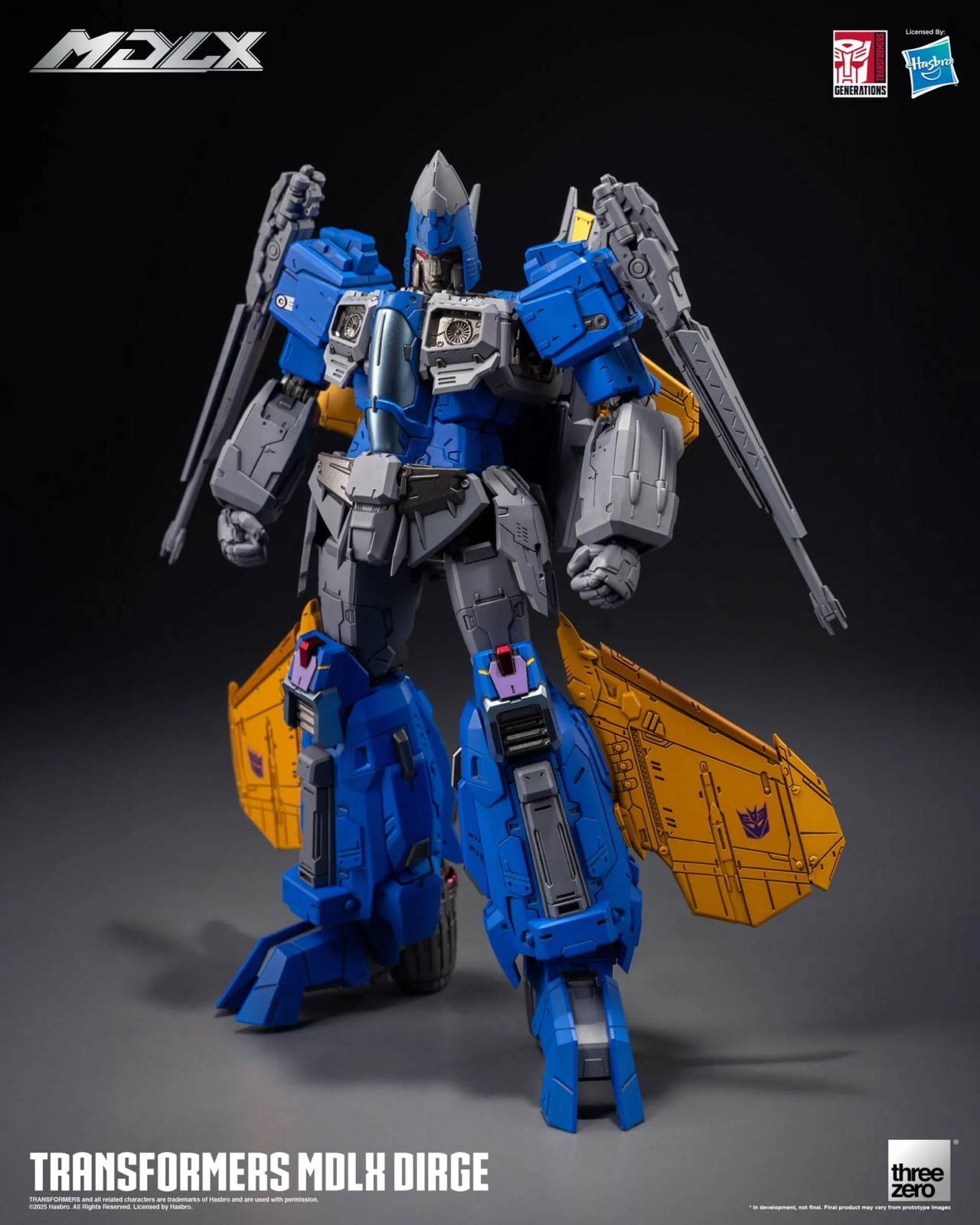 THREEZERO Transformers MDLX Actiefiguur Dirge, 20 cm