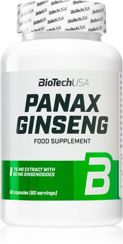 BioTechUSA Panax Ginseng capsules conçu pour contribuer au bien-être psychique 60 cps